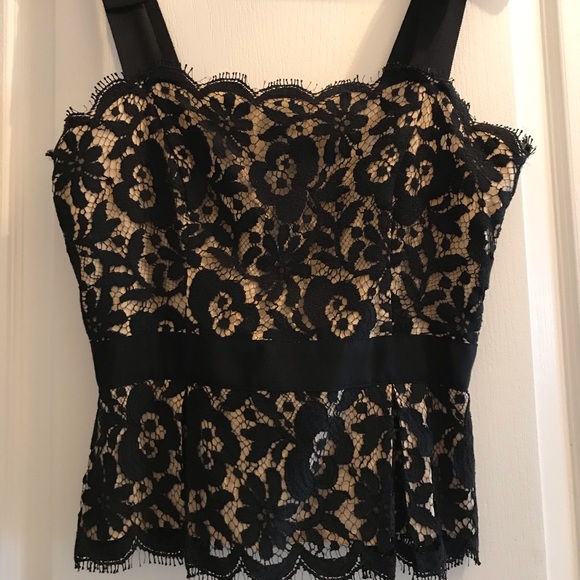 Milly black lace top - Picture 1 of 5